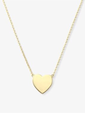 Melinda Maria Gold Heart Pendant Necklace